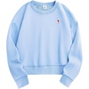 image:imageStelle Cropped Sweatshirt for Women Crewneck Pullover Tops Oversized Long Sleeve Lightweight Casual Cotton Sweat ShirtsBaby Blue