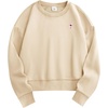 image:imageStelle Cropped Sweatshirt for Women Crewneck Pullover Tops Oversized Long Sleeve Lightweight Casual Cotton Sweat ShirtsLimestone