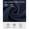 image:imageStelle Cropped Sweatshirt for Women Crewneck Pullover Tops Oversized Long Sleeve Lightweight Casual Cotton Sweat ShirtsNavy