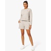 image:imageStelle Cropped Sweatshirt for Women Crewneck Pullover Tops Oversized Long Sleeve Lightweight Casual Cotton Sweat ShirtsOat Milk