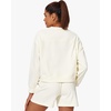 image:imageStelle Cropped Sweatshirt for Women Crewneck Pullover Tops Oversized Long Sleeve Lightweight Casual Cotton Sweat ShirtsOffwhite