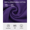 image:imageStelle Cropped Sweatshirt for Women Crewneck Pullover Tops Oversized Long Sleeve Lightweight Casual Cotton Sweat ShirtsPurple