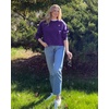 image:imageStelle Cropped Sweatshirt for Women Crewneck Pullover Tops Oversized Long Sleeve Lightweight Casual Cotton Sweat ShirtsPurple