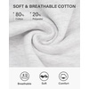 image:imageStelle Cropped Sweatshirt for Women Crewneck Pullover Tops Oversized Long Sleeve Lightweight Casual Cotton Sweat ShirtsUltra Light Grey