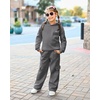image:imageStelle Girls 2 Pieces Athletic Sweatsuit Casual Sweatshirts and Pants Long Sleeve Pull Over Outfits SetsCharcoal