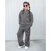 image:imageStelle Girls 2 Pieces Athletic Sweatsuit Casual Sweatshirts and Pants Long Sleeve Pull Over Outfits SetsCharcoal