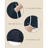 image:imageStelle Girls Athletic Shorts with Pockets Girls Running Shorts Volleyball Soccer Shorts for Kids Elastic WaistPrussian Blue