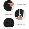 image:imageStelle Girls Athletic Shorts with Pockets Quick Dry Running Shorts Gymnastics Basketball Short for Teen KidsBlack
