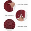 image:imageStelle Girls Athletic Shorts with Pockets Quick Dry Running Shorts Gymnastics Basketball Short for Teen KidsCrimson