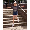 image:imageStelle Girls Athletic Shorts with Pockets Quick Dry Running Shorts Gymnastics Basketball Short for Teen KidsNavy
