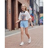 image:imageStelle Girls Athletic Shorts with Pockets Quick Dry Running Shorts Gymnastics Basketball Short for Teen KidsSky Blue