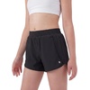 image:imageStelle Girls Athletic Shorts with Zipper Pockets Elastic Waist Running Short Basketball Volleyball Soccer Shorts for TeenBlack