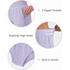 image:imageStelle Girls Athletic Shorts with Zipper Pockets Elastic Waist Running Short Basketball Volleyball Soccer Shorts for TeenLavender