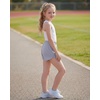 image:imageStelle Girls Athletic Shorts with Zipper Pockets Elastic Waist Running Short Basketball Volleyball Soccer Shorts for TeenPurple Haze