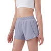 image:imageStelle Girls Athletic Shorts with Zipper Pockets Elastic Waist Running Short Basketball Volleyball Soccer Shorts for TeenPurple Haze