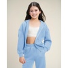 image:imageStelle Girls Athletic Sweatsuit 2 Pieces Sweatshirts and Pant Long Sleeve Zip Up with Pockets Outfits SetBlue