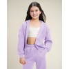 image:imageStelle Girls Athletic Sweatsuit 2 Pieces Sweatshirts and Pant Long Sleeve Zip Up with Pockets Outfits SetLavender