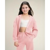 image:imageStelle Girls Athletic Sweatsuit 2 Pieces Sweatshirts and Pant Long Sleeve Zip Up with Pockets Outfits SetPink