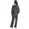 image:imageStelle Girls Clothes 2 Piece Fall Outfits Lounge Set Long Sleeve Pullover Hoodie Wide Leg Sweatpants Teen Ribbed TracksuitCharcoal