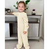 image:imageStelle Girls Clothes 2 Piece Fall Outfits Lounge Set Long Sleeve Pullover Hoodie Wide Leg Sweatpants Teen Ribbed TracksuitCreme