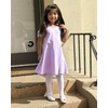image:imageStelle Girls Cotton Short Sleeve Twirl Skater Dress 3T12Y  TwirlFriendly Skirt A LineCriss Cross BackDress for SchoolDancePlaywearCasualActiveSoft Stretch Breathable ComfyCd001lavendercold Shoulder