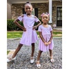 image:imageStelle Girls Cotton Short Sleeve Twirl Skater Dress 3T12Y  TwirlFriendly Skirt A LineCriss Cross BackDress for SchoolDancePlaywearCasualActiveSoft Stretch Breathable ComfyCd001lavendercold Shoulder
