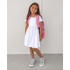 image:imageStelle Girls Cotton Short Sleeve Twirl Skater Dress 3T12Y  TwirlFriendly Skirt A LineCriss Cross BackDress for SchoolDancePlaywearCasualActiveSoft Stretch Breathable ComfyA02white Without Pocket