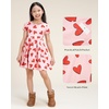 image:imageStelle Girls Cotton Short Sleeve Twirl Skater Dress 3T12Y  TwirlFriendly Skirt A LineCriss Cross BackDress for SchoolDancePlaywearCasualActiveSoft Stretch Breathable ComfySweet Hearts