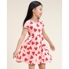 image:imageStelle Girls Cotton Short Sleeve Twirl Skater Dress 3T12Y  TwirlFriendly Skirt A LineCriss Cross BackDress for SchoolDancePlaywearCasualActiveSoft Stretch Breathable ComfySweet Hearts