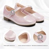 image:imageStelle Girls Dress Shoes Rhinestone Buckle Mary Janes for School WeddingBlush Glimmer