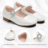 image:imageStelle Girls Dress Shoes Rhinestone Buckle Mary Janes for School WeddingPearl Glimmer