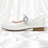 image:imageStelle Girls Dress Shoes Rhinestone Buckle Mary Janes for School WeddingPearl Glimmer