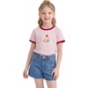 image:imageStelle Girls Graphic Tees Short Sleeve Girls Shirts Cute Tops Crew Neck Casual Basic Summer TShirt for Kids Teen 415 YearsBerry Sweetpink