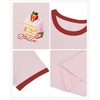 image:imageStelle Girls Graphic Tees Short Sleeve Girls Shirts Cute Tops Crew Neck Casual Basic Summer TShirt for Kids Teen 415 YearsBerry Sweetpink