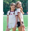 image:imageStelle Girls Graphic Tees Short Sleeve Girls Shirts Cute Tops Crew Neck Casual Basic Summer TShirt for Kids Teen 415 YearsCherrywhite