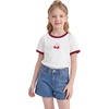 image:imageStelle Girls Graphic Tees Short Sleeve Girls Shirts Cute Tops Crew Neck Casual Basic Summer TShirt for Kids Teen 415 YearsCherrywhite
