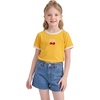 image:imageStelle Girls Graphic Tees Short Sleeve Girls Shirts Cute Tops Crew Neck Casual Basic Summer TShirt for Kids Teen 415 YearsCherryyellow