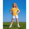 image:imageStelle Girls Graphic Tees Short Sleeve Girls Shirts Cute Tops Crew Neck Casual Basic Summer TShirt for Kids Teen 415 YearsCherryyellow