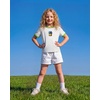 image:imageStelle Girls Graphic Tees Short Sleeve Girls Shirts Cute Tops Crew Neck Casual Basic Summer TShirt for Kids Teen 415 YearsRise and Brinewhite