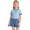 image:imageStelle Girls Graphic Tees Short Sleeve Girls Shirts Cute Tops Crew Neck Casual Basic Summer TShirt for Kids Teen 415 YearsSeas the Dayblue