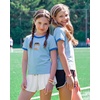image:imageStelle Girls Graphic Tees Short Sleeve Girls Shirts Cute Tops Crew Neck Casual Basic Summer TShirt for Kids Teen 415 YearsSeas the Dayblue