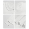 image:imageStelle Girls Long Sleeve Polo Shirts School Uniform Peter Pan Collar Tops  Puff Sleeve Lace Trim CottonBlend Button Down SolidColor White Blouse Classic Lightweight Breathable Kids ClothesWhite