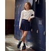 image:imageStelle Girls Long Sleeve Polo Shirts School Uniform Peter Pan Collar Tops  Puff Sleeve Lace Trim CottonBlend Button Down SolidColor White Blouse Classic Lightweight Breathable Kids ClothesWhite