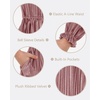 image:imageStelle Girls Long Sleeve Velvet Dress Ruffled Crew Neck Midi ALine Dresses Vintage Formal Party Winter Outfits Rose ClayXS