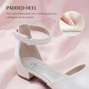 image:imageStelle Girls Low Heel Dress Shoes with Detachable Bow for Wedding PartyWhite