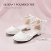 image:imageStelle Girls Low Heel Dress Shoes with Detachable Bow for Wedding PartyWhite Glitter