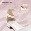 image:imageStelle Girls Low Heel Dress Shoes with Detachable Bow for Wedding PartyWhite Glitter