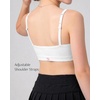 image:imageStelle Girls Padded Training Bras Seamless Spaghetti Strap Bralette Sports Bras for Teens Kids2 Whiteblack