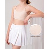 image:imageStelle Girls Padded Training Bras Seamless Spaghetti Strap Bralette Sports Bras for Teens Kids2 Whitesoft Bare