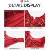 image:imageStelle Girls Sequin Dress Sleeveless ALine Sparkly Dresses 515 Y  Bow on Shoulder Zipper BackFully LiningScoop NeckTwirlyBirthday Formal Party Fancy Graduation Wedding Christmas HolidayRed